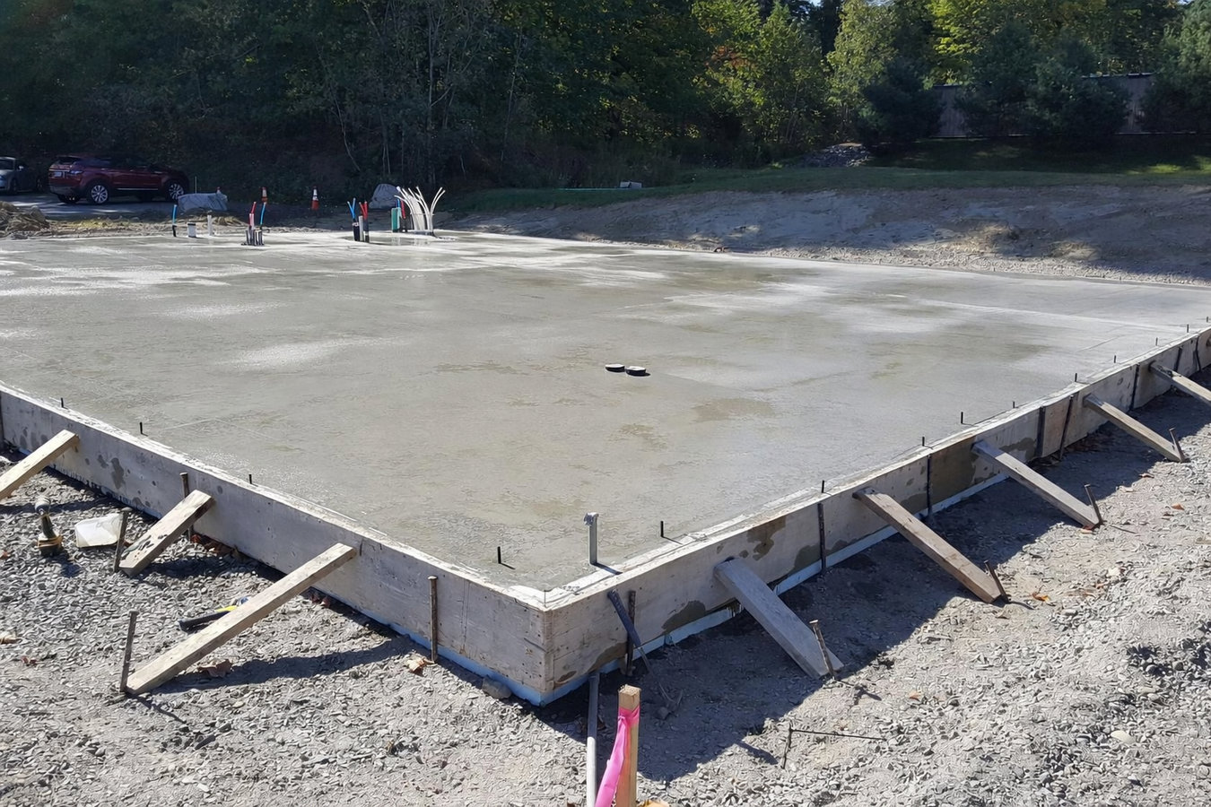 Slab foundation building in Buena Park, CA